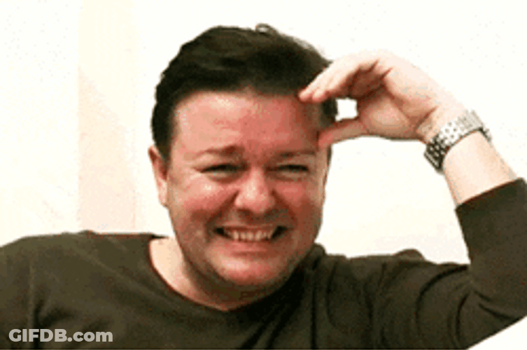 Laughing Meme Ricky Gervais GIF