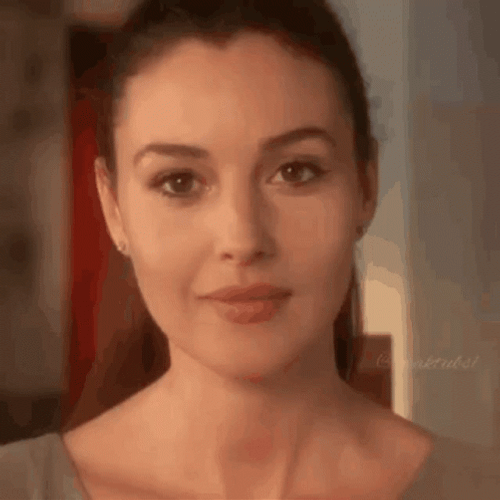 Laughing Monica Bellucci GIF