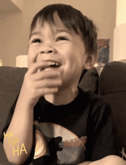 Laughing Out Loud Kid Funny Hilarious GIF