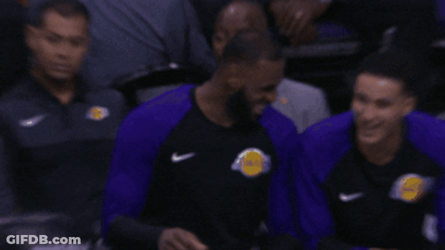 Laughing Out Loud Lebron James NBA GIF