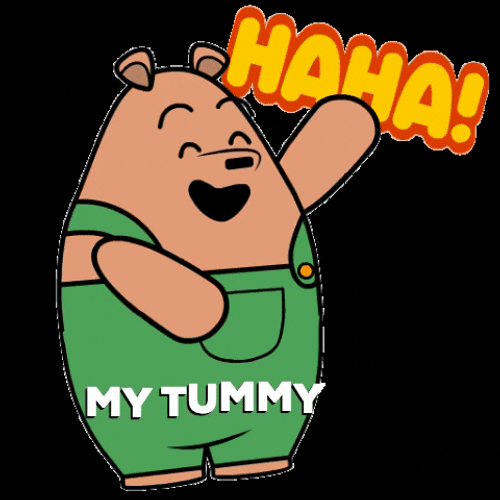 Laughing Out Loud Lol My Tummy Bear GIF