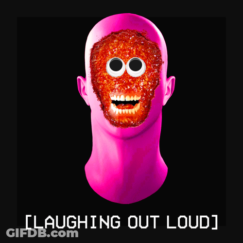 Laughing Out Loud Lol Weird Mask GIF