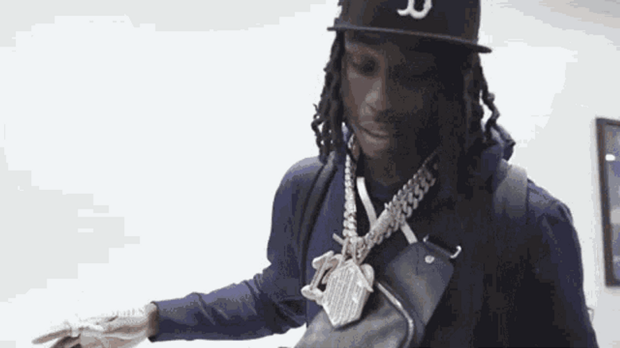 Laughing Polo G GIF