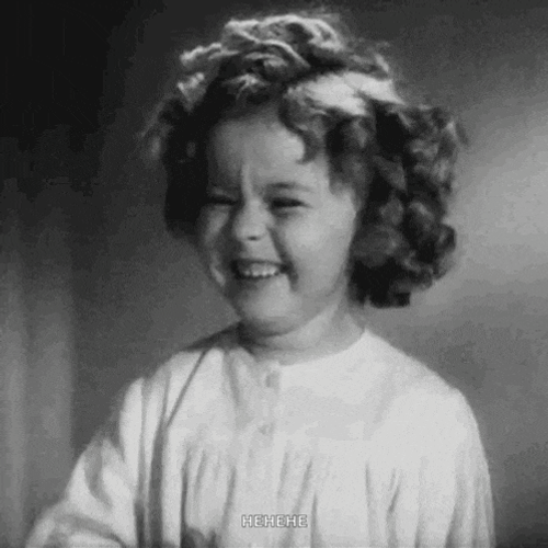 Laughing Shirley Temple GIF