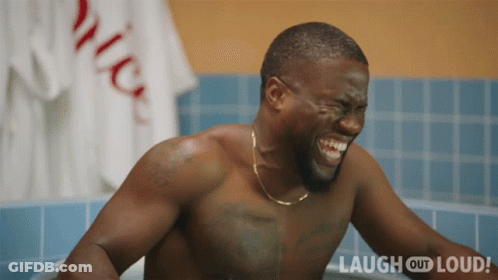 Laughing Shirtless Man In Bathtub GIF