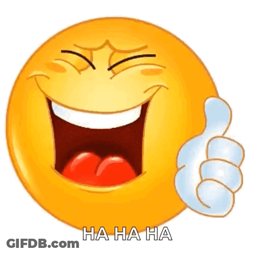 Laughing Smiley Giving Thumbs Up GIF