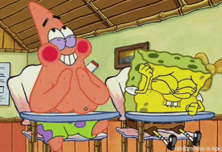 Laughing Spongebob GIF