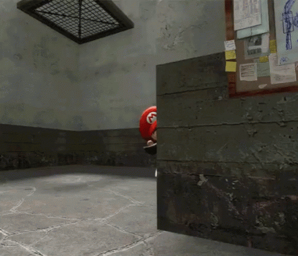 Laughing Super Mario GIF