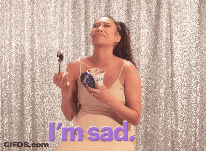 Laughing Then Crying Eating Ice Cream GIF