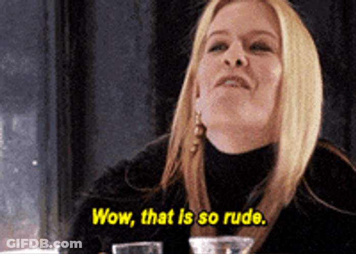 Laughing Wow This Is So Rude GIF