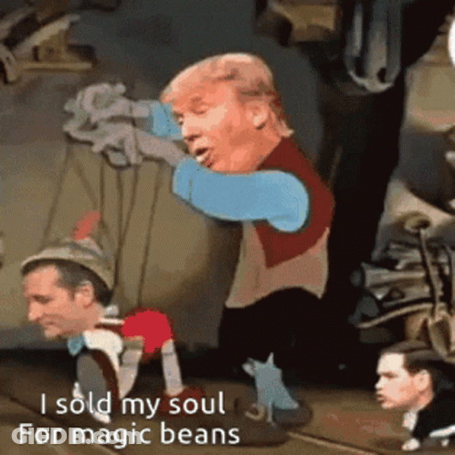 Laughs In Expel Ted Cruz On Purple Background GIF