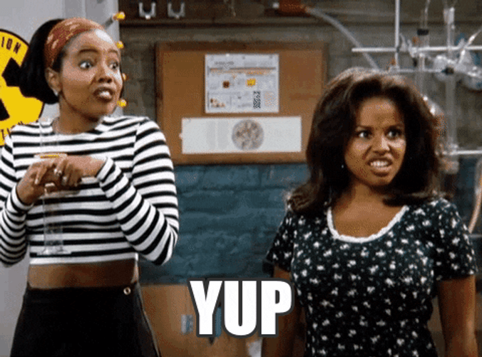 Laura Winslow Yup With Myra Monkhouse GIF