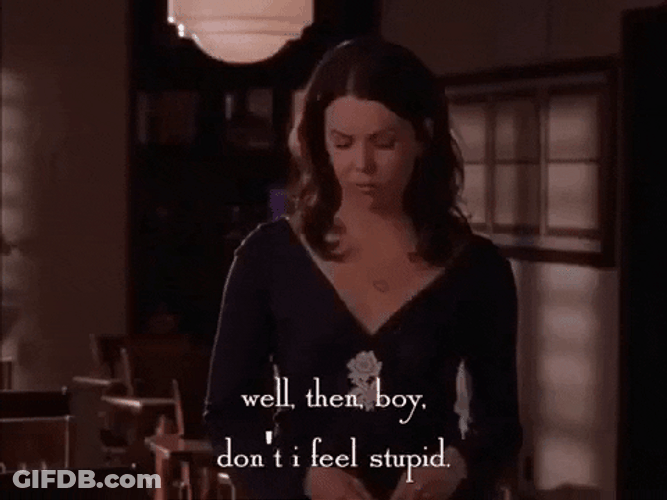 Lauren Graham Feeling Stupid From Gilmore Girls Series GIF