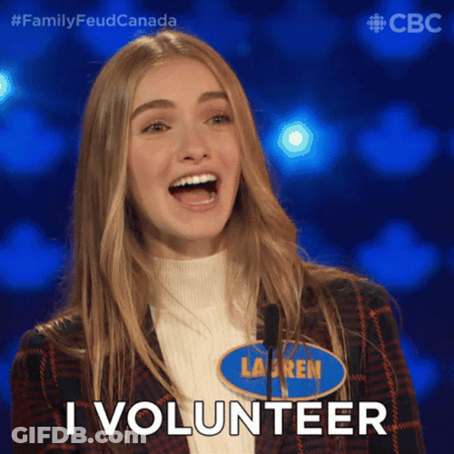Lauren Pick Me I Volunteer GIF
