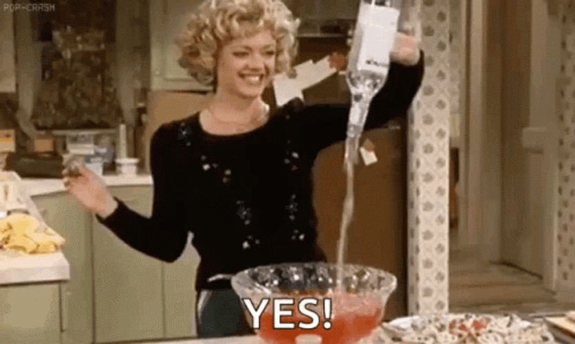 Laurie Forman Pouring Rum Happy Birthday Drinks GIF
