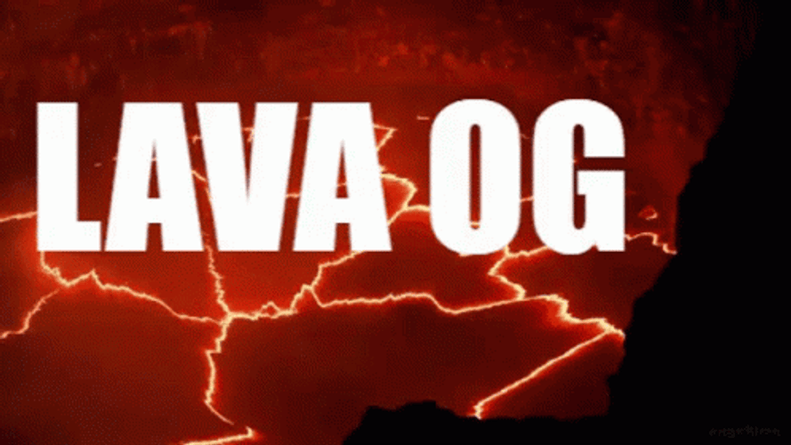 Lava OG Glitch Text Animation GIF