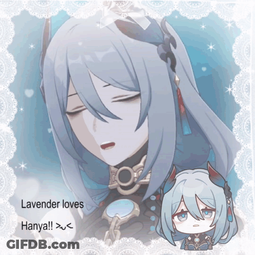 Lavender Loves Hanya GIF