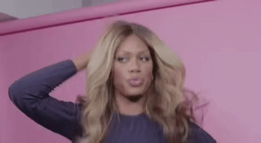 Laverne Cox Head Pat Myself On The Back GIF