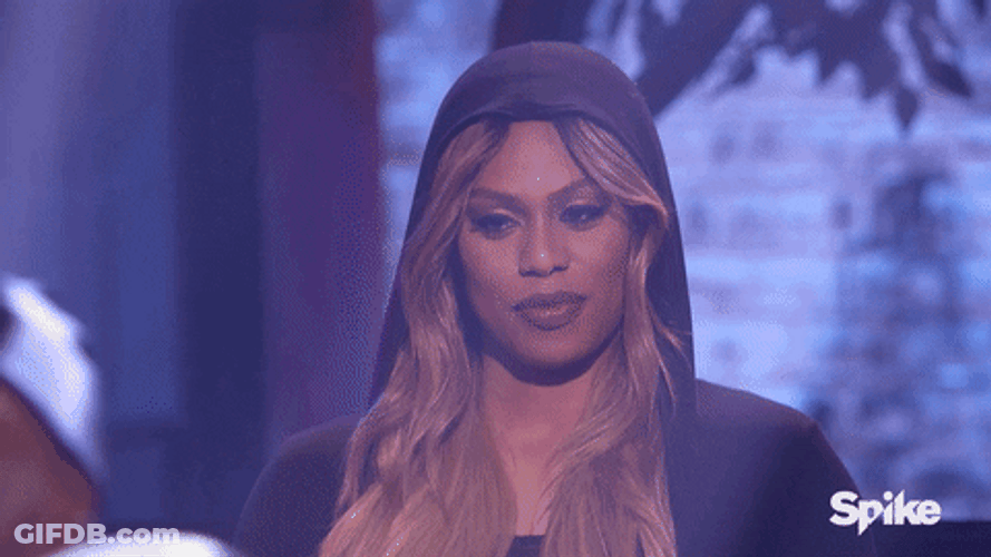 Laverne Cox Not Impressed Stare GIF