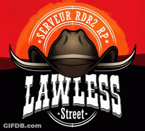 Lawless Street Logo Cowboy Hat GIF