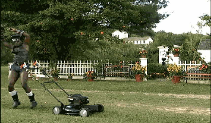 Lawn Mower Dave Chappelle Gay Landscaper GIF