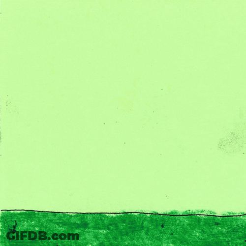 Lawn Mower Flower Sprout Illustration GIF