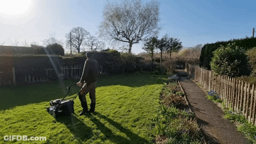 Lawn Mower Jimmy The Mower Turn Around GIF