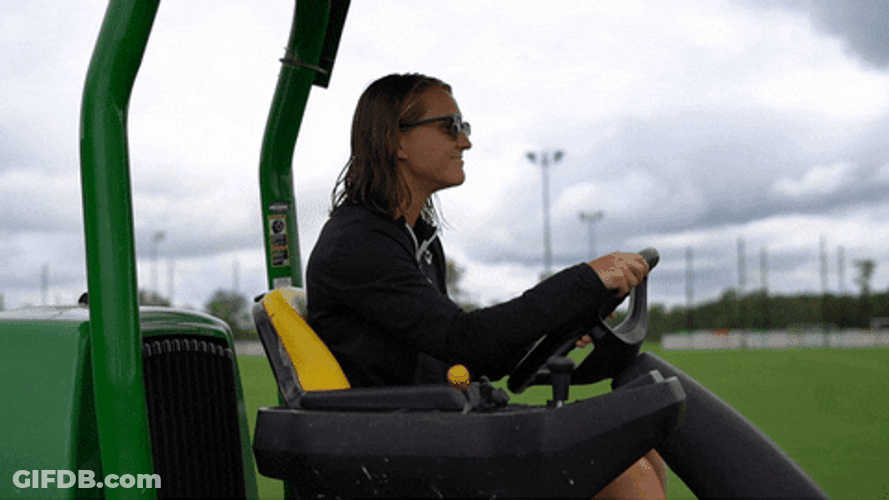 Lawn Mower Racing Louisville FC Driving GIF
