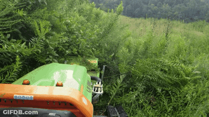 Lawn Mower The Green Climber LV800 GIF