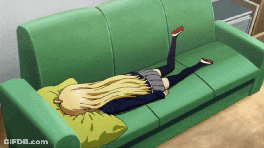 Lay Down Face On Pillow GIF