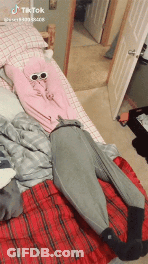 Lay Down Funny Upside Body GIF
