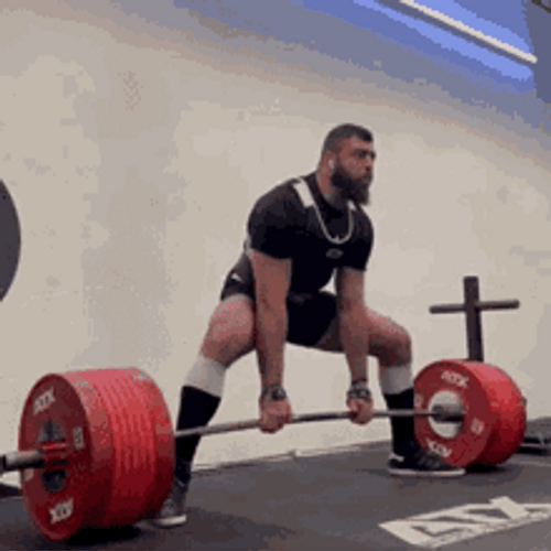 Lazar Belosevic Doing Deadlift GIF