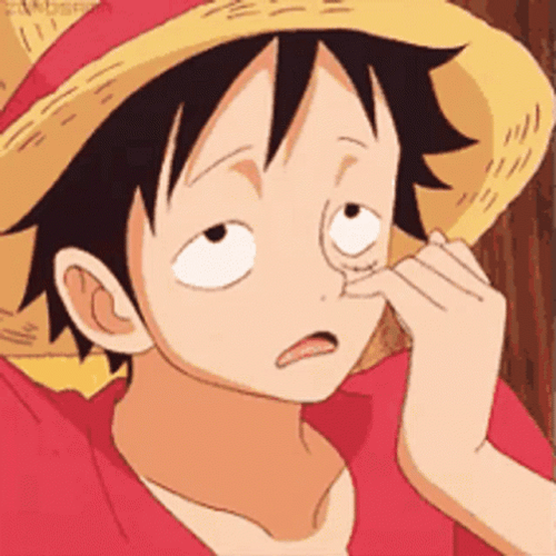 Lazy & Bored Luffy GIF