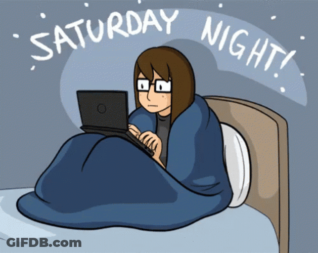 Lazy Saturday Night GIF