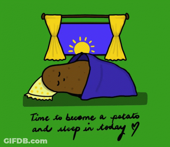 Lazy Saturday Sleep In Today GIF