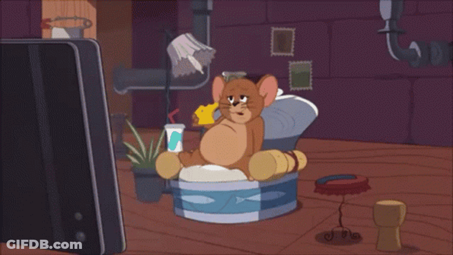 Lazy Sunday Bloated Jerry GIF