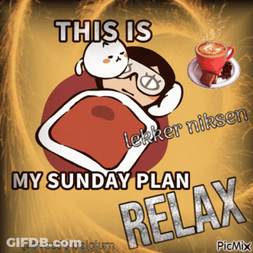 Lazy Sunday Happy Sleeping GIF