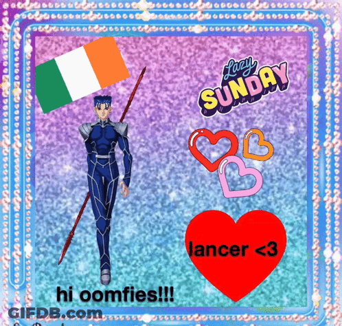 Lazy Sunday Samurai Card GIF