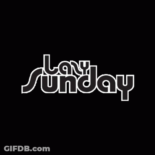 Lazy Sunday Yellow Blue Red Hearts GIF