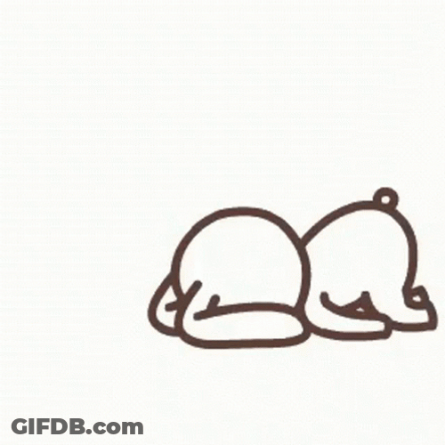 Lazy Walking Animation GIF