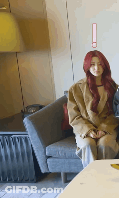 Le Sserafim Huh Yunjin Falling On Floor GIF