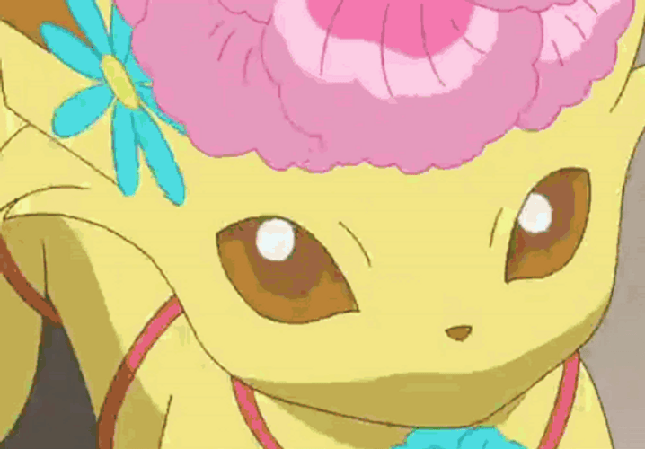 Leafeon Using Magical Leaf On Enemy GIF