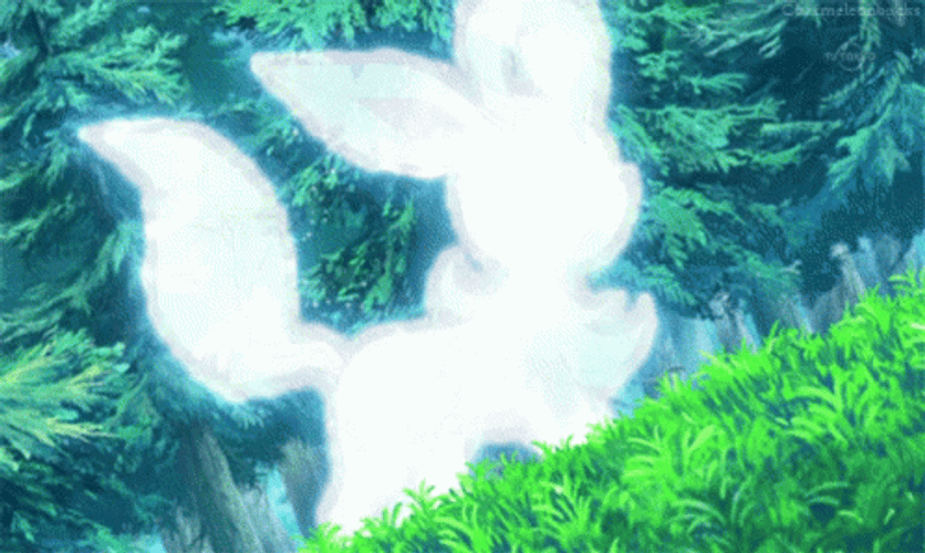 Leafeon With Vaporeon And Eevee GIF