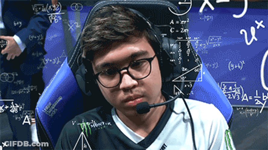 League Of Legends Player Calculating GIF