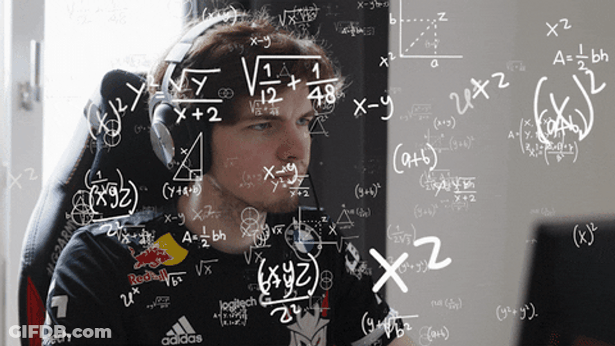 League Of Legends Player Guy Seriously Calculating GIF