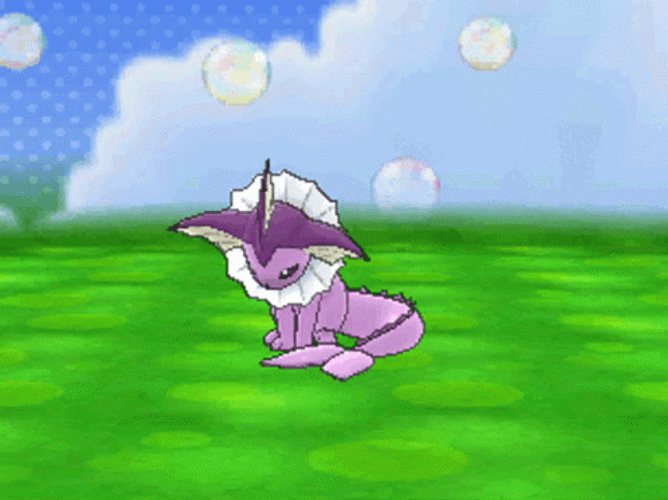 Lean Shiny Vaporeon Bubbles GIF