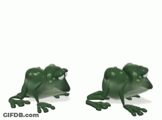 Leaping Frog Animated GIF