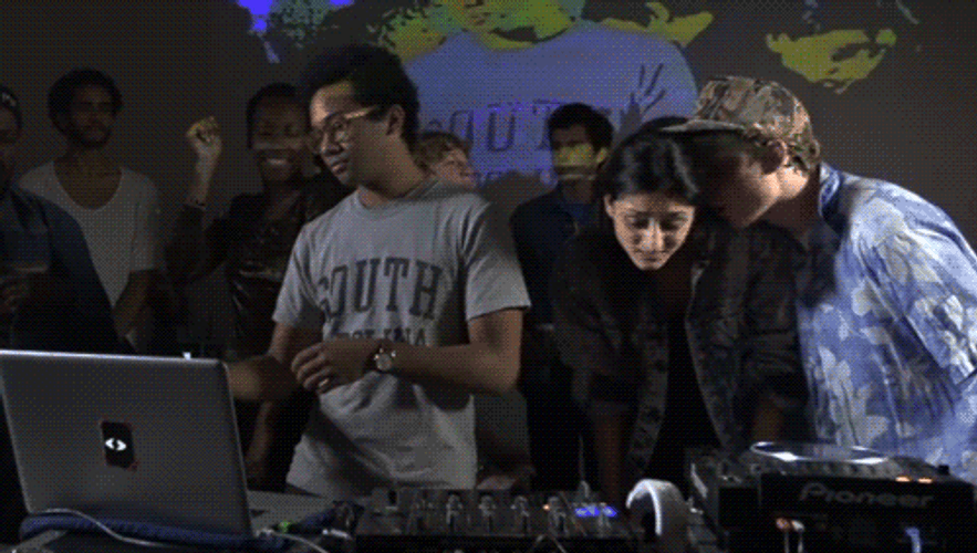 Learning Dj Screw Beat In Party GIF
