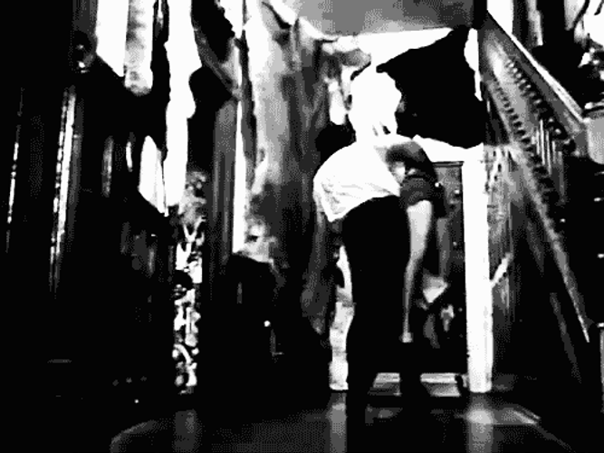 Leatherface Black And White GIF