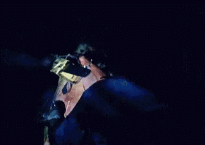 Leatherface Killing With Chainsaw GIF